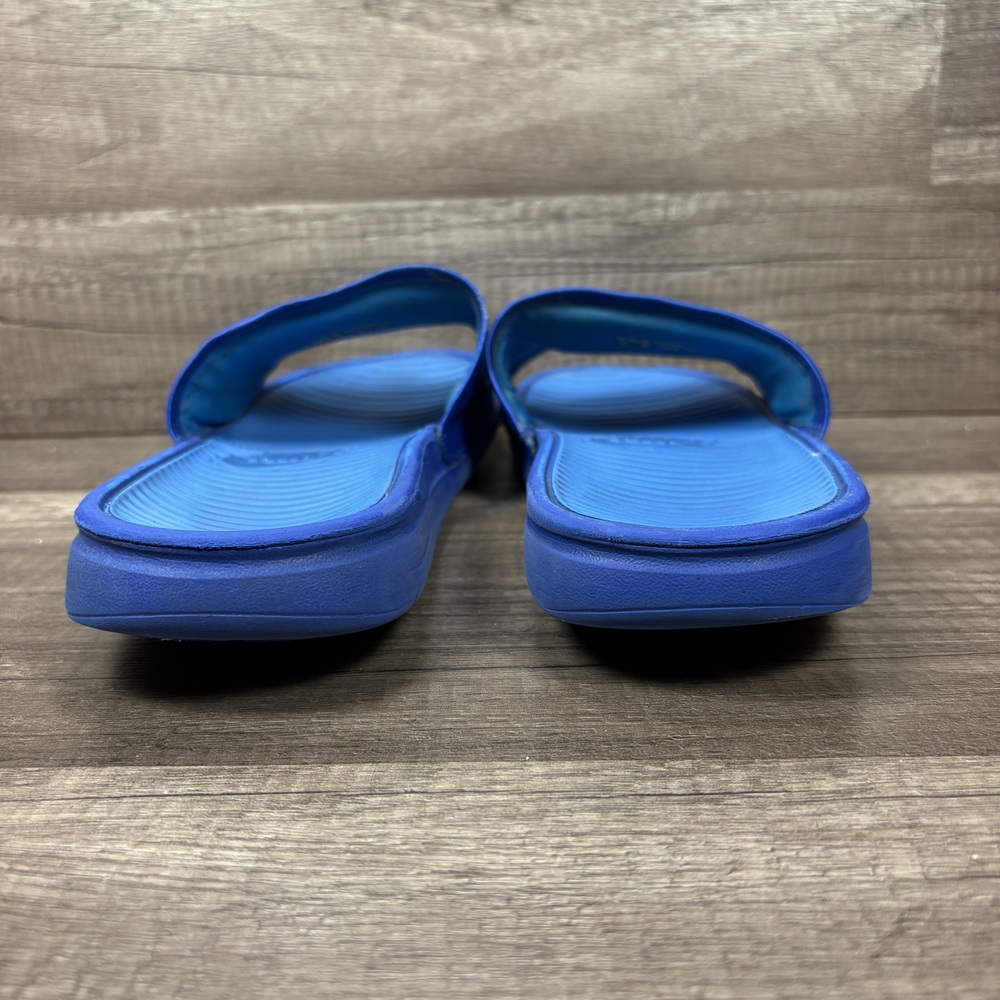 Adidas Swoosh Slides Blue Mens US Size 9 EUR 42.5 431884-444 Sandals - Picture 4 of 11